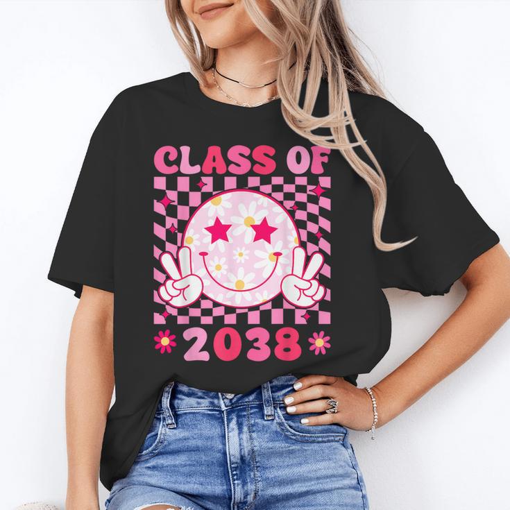 Groovy Class Of 2038 Grow With Me Smile Face Back To School Unisex T-Shirt Groovy Class Of 2038 Grow With Me Smile Face Back To School Unisex T-Shirt