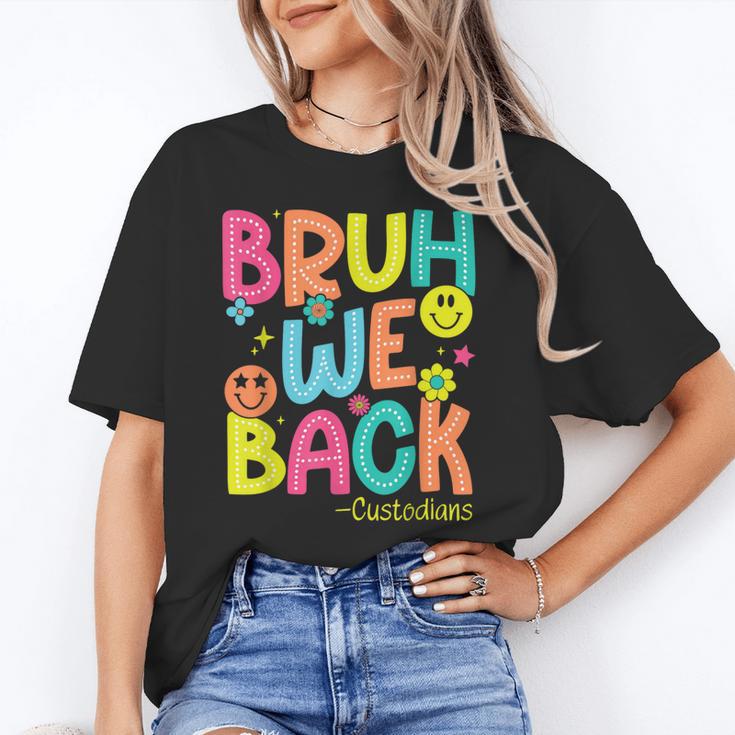 Groovy Custodian Bruh We Back To School Janitor Retro Unisex T-Shirt Groovy Custodian Bruh We Back To School Janitor Retro Unisex T-Shirt