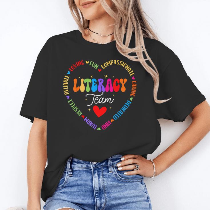 Groovy Literacy Team Reading Appreciation Back To School Unisex T-Shirt Groovy Literacy Team Reading Appreciation Back To School Unisex T-Shirt