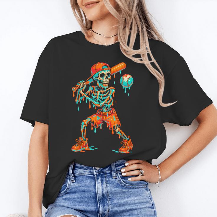 Halloween Baseball Skeleton Ice Cream Drip Baseball Boys Kid Unisex T-Shirt Halloween Baseball Skeleton Ice Cream Drip Baseball Boys Kid Unisex T-Shirt