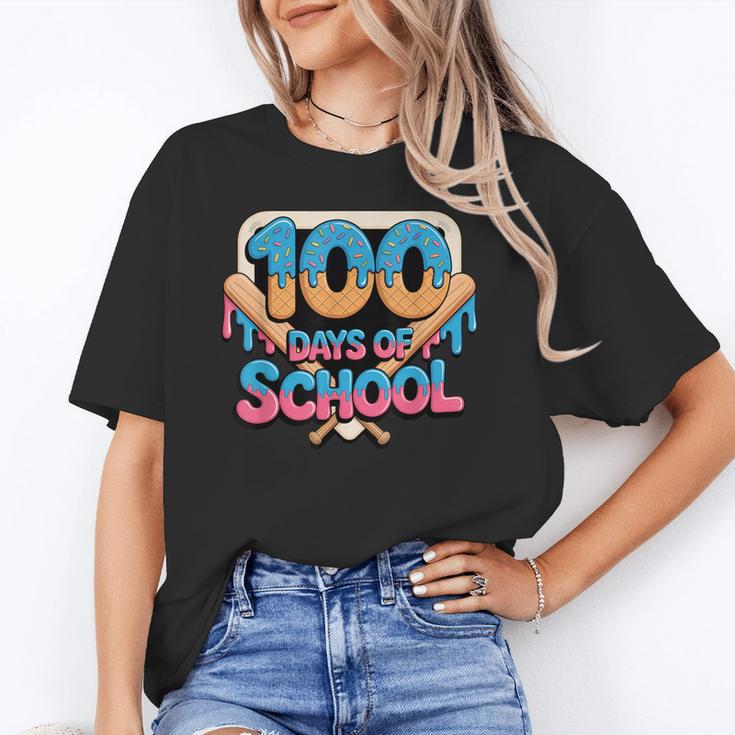 Happy 100 Days Of School Baseball Drip For Kids Teachers Unisex T-Shirt Happy 100 Days Of School Baseball Drip For Kids Teachers Unisex T-Shirt