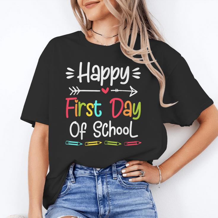 Happy First Day Of School Back To School Kids Students Unisex T-Shirt Happy First Day Of School Back To School Kids Students Unisex T-Shirt