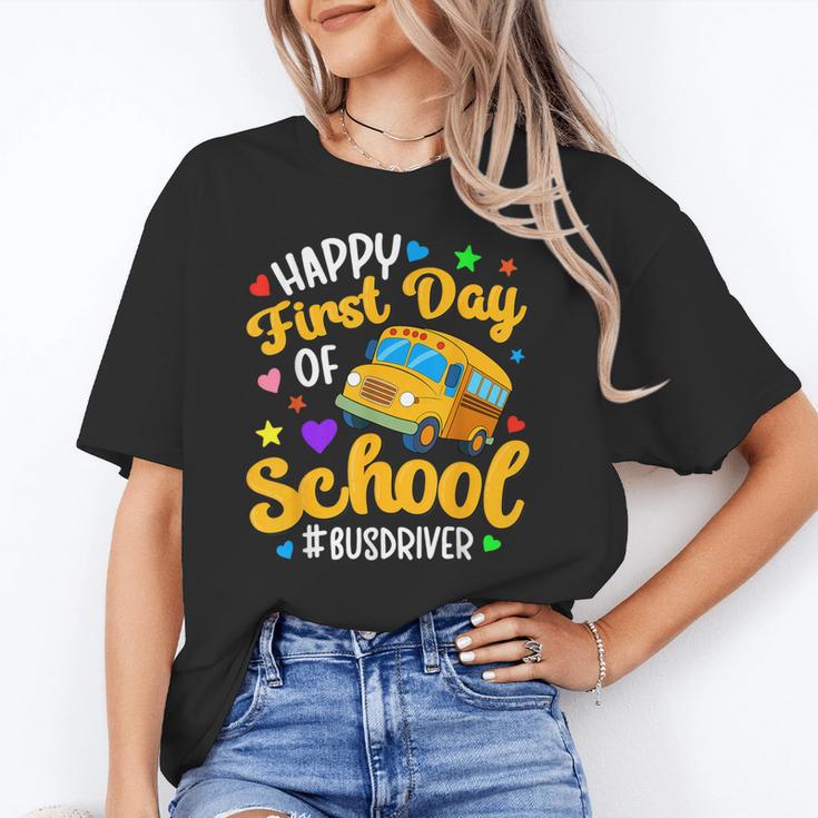 Happy First Day Of School Bus Driver Back To School Unisex T-Shirt