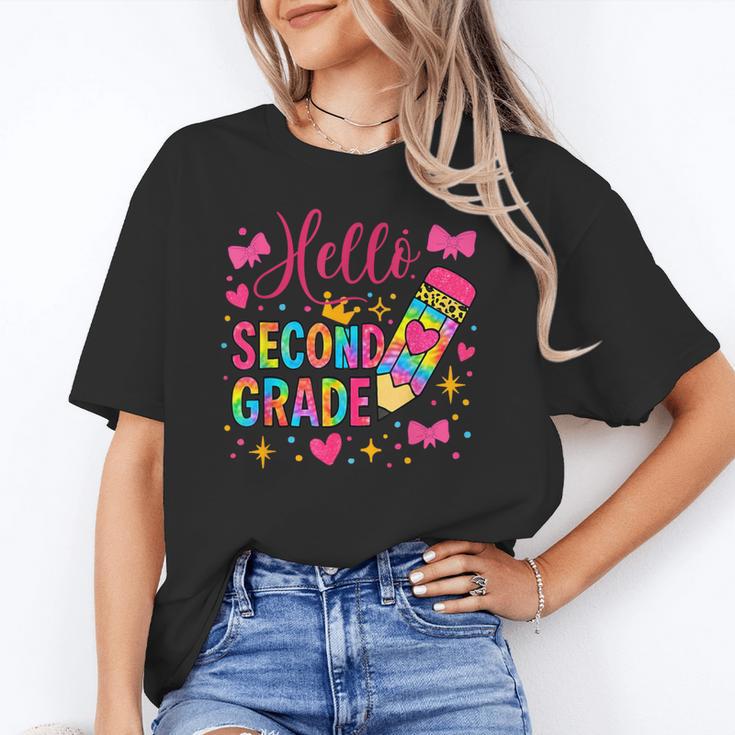 Hello Second Grade Colorful Pencil Tie Dye Back To School Unisex T-Shirt Hello Second Grade Colorful Pencil Tie Dye Back To School Unisex T-Shirt