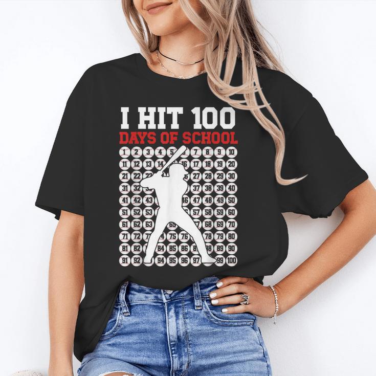 I Hit 100 Days Of School Baseball 100 Day Of School Unisex T-Shirt I Hit 100 Days Of School Baseball 100 Day Of School Unisex T-Shirt