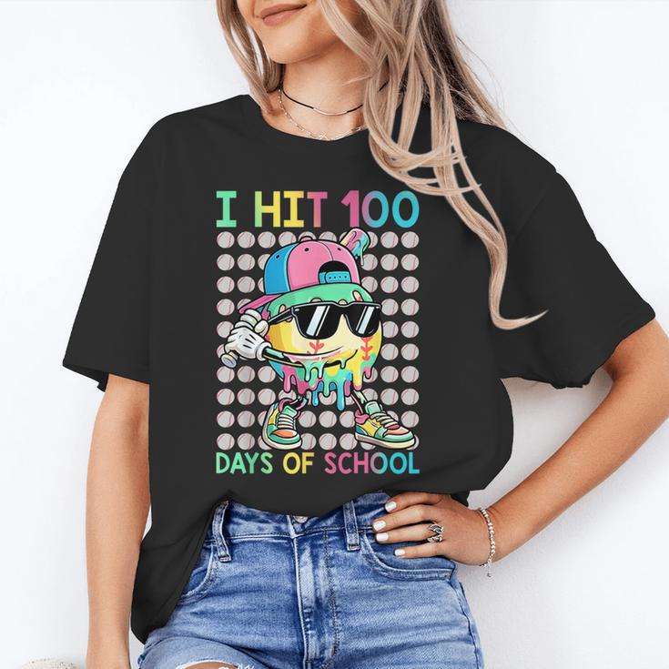 I Hit 100 Days Of School Baseball Drip 100th Day Of School Unisex T-Shirt I Hit 100 Days Of School Baseball Drip 100th Day Of School Unisex T-Shirt