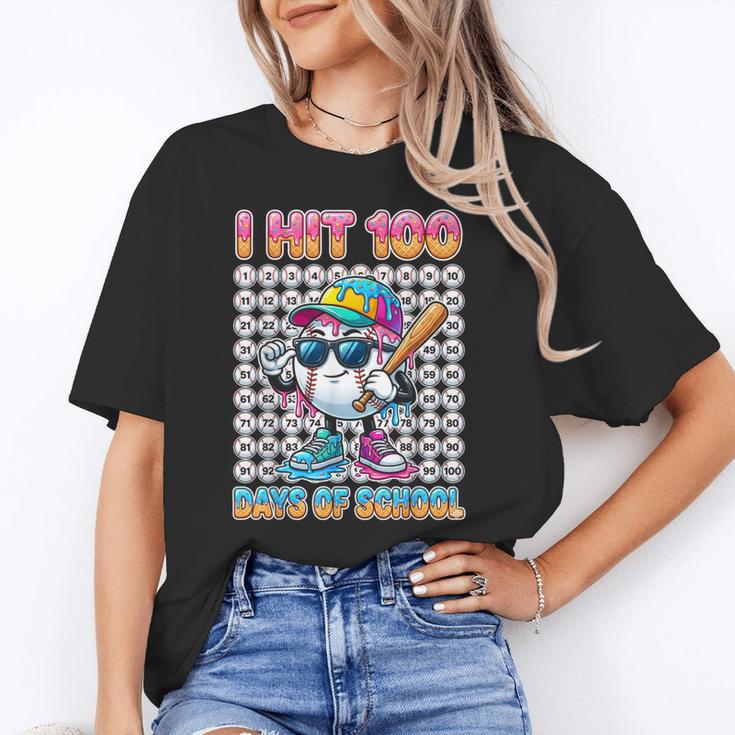 I Hit 100 Days Of School Baseball Ice Cram Drip 100th Boys Unisex T-Shirt I Hit 100 Days Of School Baseball Ice Cram Drip 100th Boys Unisex T-Shirt