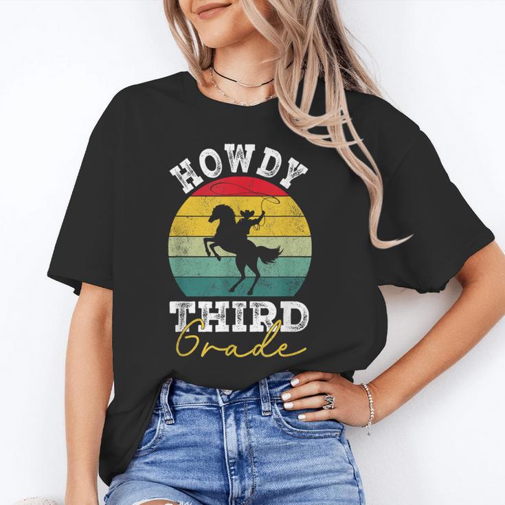 Howdy 3rd Grade Cowboy Western Back To School Third Grade Unisex T-Shirt