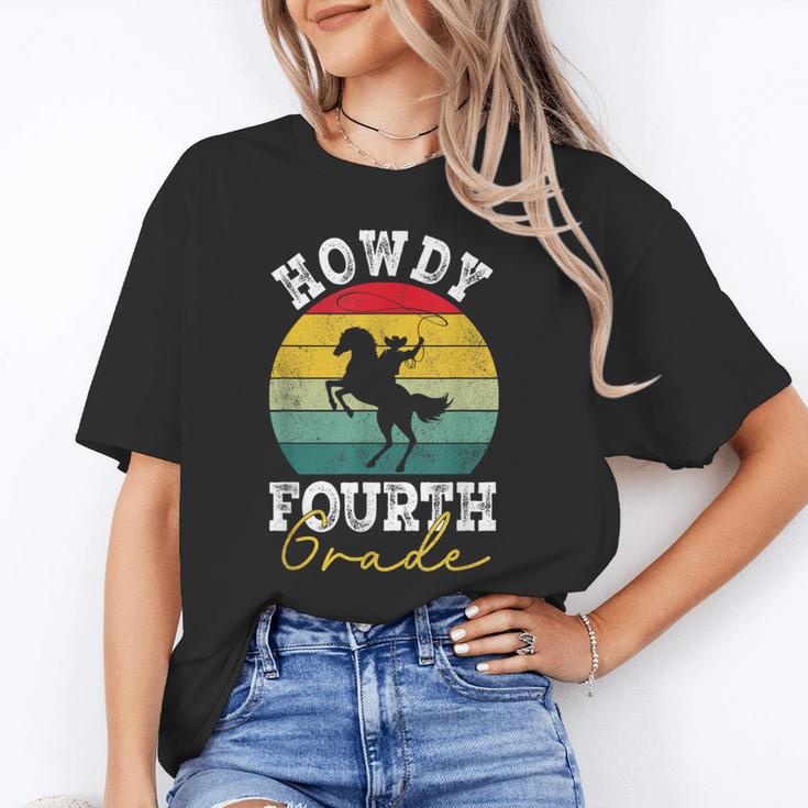 Howdy 4th Grade Cowboy Western Back To School Fourth Grade Unisex T-Shirt Howdy 4th Grade Cowboy Western Back To School Fourth Grade Unisex T-Shirt