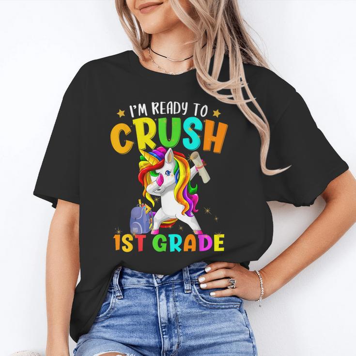 I'm Ready To Crush 1st Grade Dabbing Unicorn Back To School Unisex T-Shirt I'm Ready To Crush 1st Grade Dabbing Unicorn Back To School Unisex T-Shirt