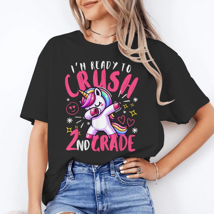 I'm Ready To Crush 2nd Grade Dabbing Unicorn Back To School Unisex T-Shirt I'm Ready To Crush 2nd Grade Dabbing Unicorn Back To School Unisex T-Shirt