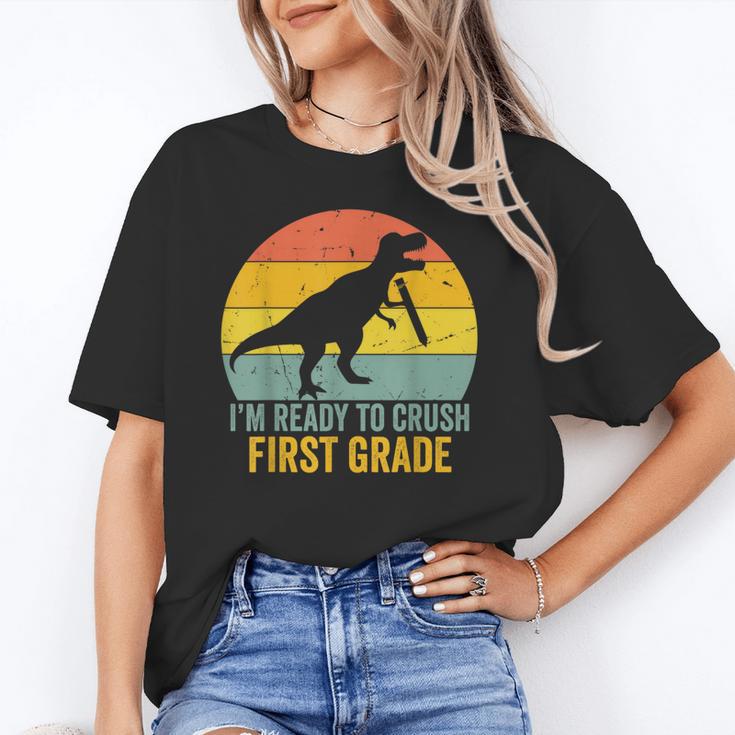 I'm Ready To Crush First Grade Dinosaur Back To School Kids Unisex T-Shirt