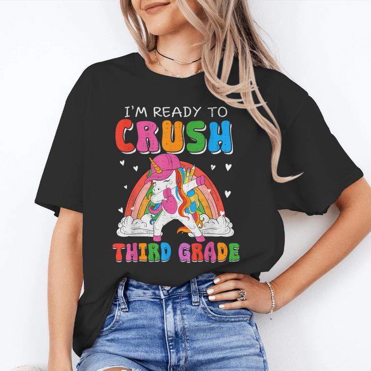 I'm Ready To Crush Third Grade Unicorn Back To School Girls Unisex T-Shirt