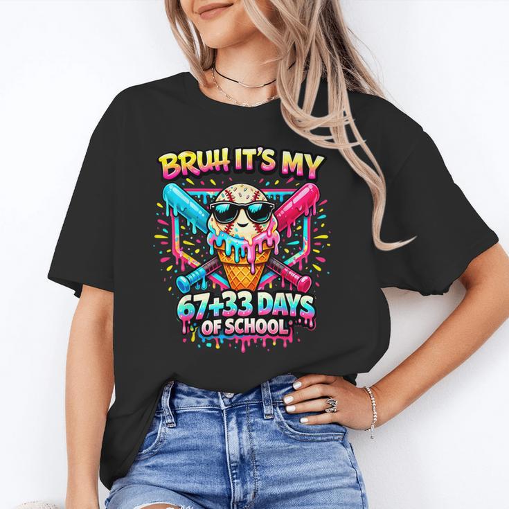 It's My 6733 Days Of School Baseball Ice Cream Dripping Unisex T-Shirt