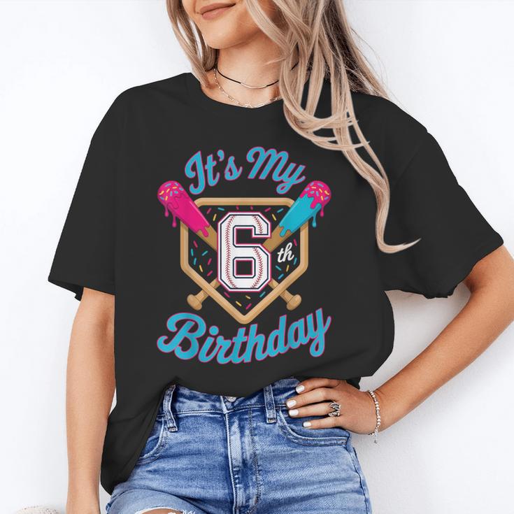It's My 6th Birthday Baseball Fan Fun Party Celebration Unisex T-Shirt It's My 6th Birthday Baseball Fan Fun Party Celebration Unisex T-Shirt