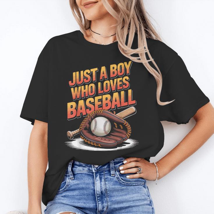 Just A Boy Who Loves Baseball Player Kids Unisex T-Shirt Just A Boy Who Loves Baseball Player Kids Unisex T-Shirt