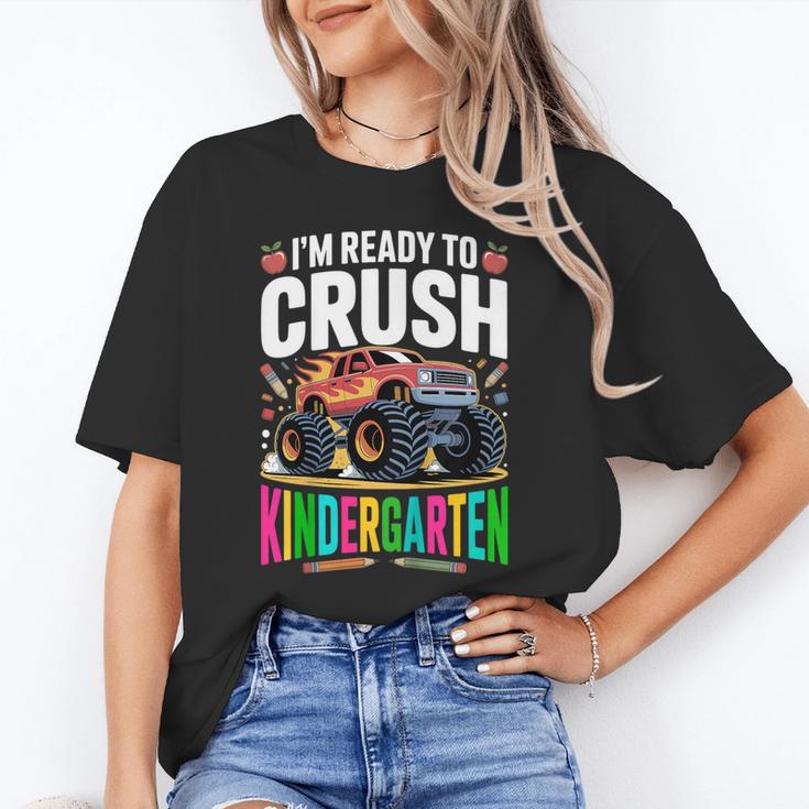 Kids Back To School I'm Ready To Crush Kindergarten For Boys Unisex T-Shirt Kids Back To School I'm Ready To Crush Kindergarten For Boys Unisex T-Shirt