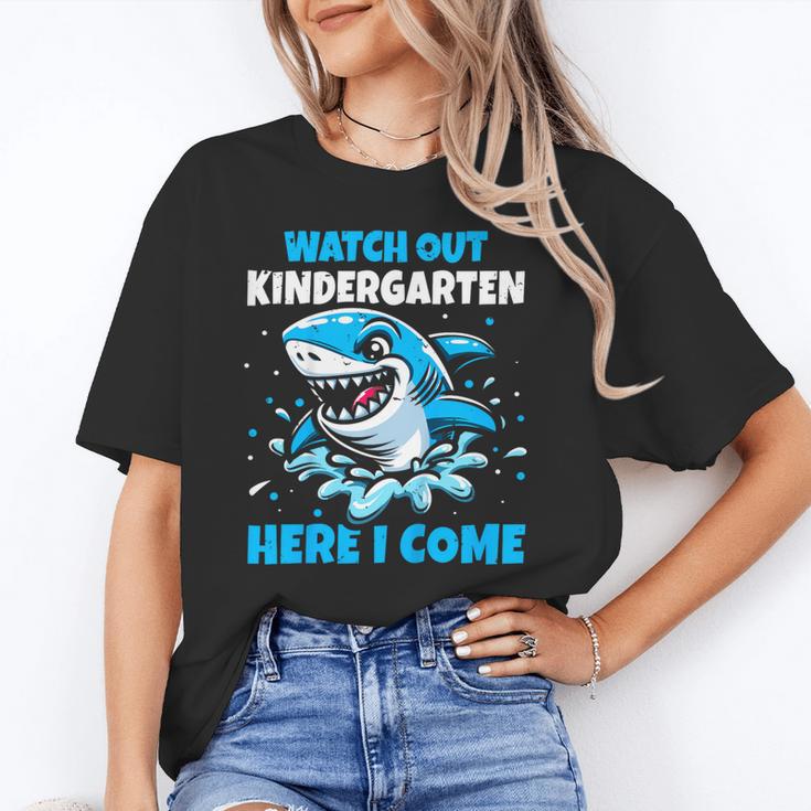 Kids Back To School Watch Out Kindergarten Here I Come Shark Boys Unisex T-Shirt Kids Back To School Watch Out Kindergarten Here I Come Shark Boys Unisex T-Shirt