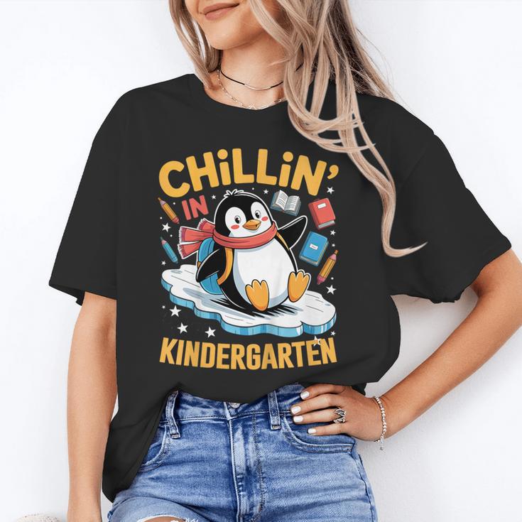 Kids Chillin In Kindergarten Penguin Student Back To School Boys Unisex T-Shirt Kids Chillin In Kindergarten Penguin Student Back To School Boys Unisex T-Shirt