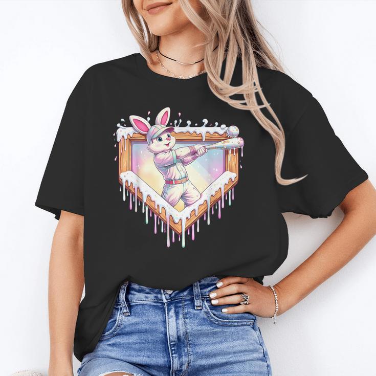 Kids Happy Easter Bunny Playing Baseball Boy Ice Cream Drip Unisex T-Shirt Kids Happy Easter Bunny Playing Baseball Boy Ice Cream Drip Unisex T-Shirt