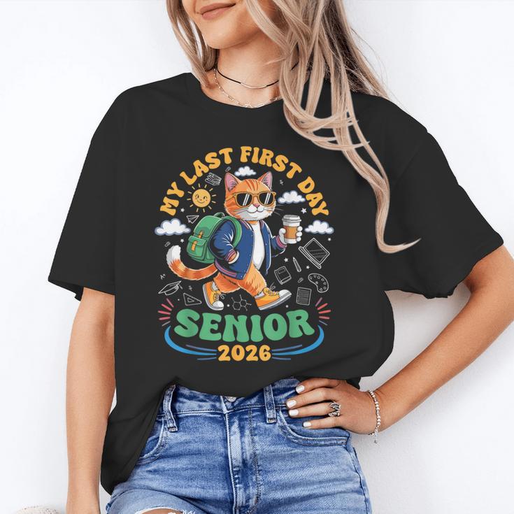 My Last First Day Senior 2026 Cat Back To School Unisex T-Shirt My Last First Day Senior 2026 Cat Back To School Unisex T-Shirt