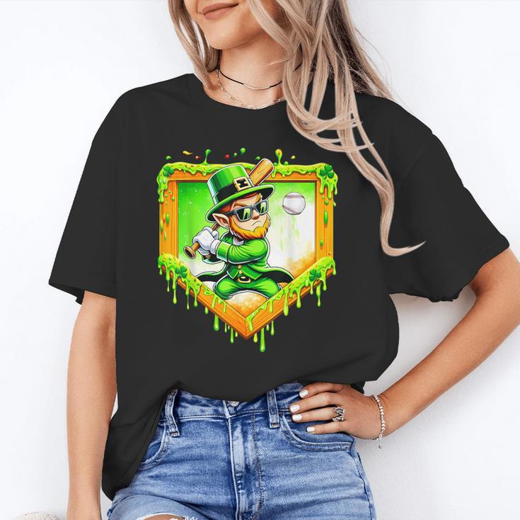 Leprechaun Baseball St Patricks Day Ice Cream Drip Men Boys Unisex T-Shirt Leprechaun Baseball St Patricks Day Ice Cream Drip Men Boys Unisex T-Shirt