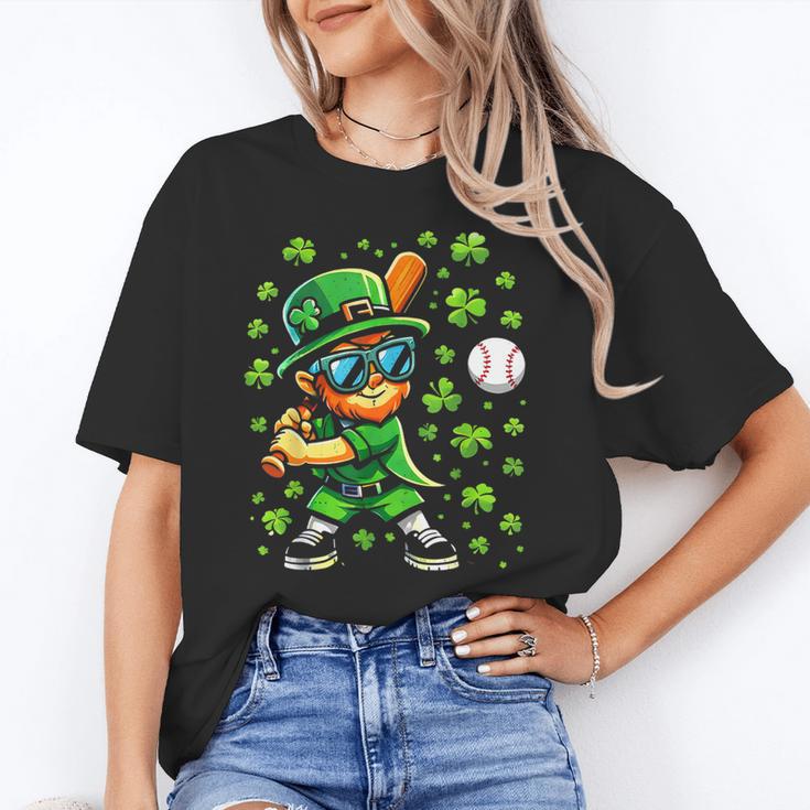 Leprechaun Playing Baseball Happy St Patricks Day Men Boys Unisex T-Shirt Leprechaun Playing Baseball Happy St Patricks Day Men Boys Unisex T-Shirt