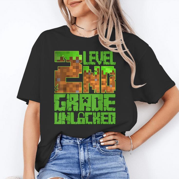 Level 2nd Grade Unlocked Game Pixel Kids Boy Back To School Unisex T-Shirt