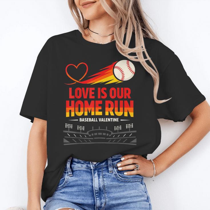Love Is Our Home Run Baseball Valentine Couple Unisex T-Shirt Love Is Our Home Run Baseball Valentine Couple Unisex T-Shirt