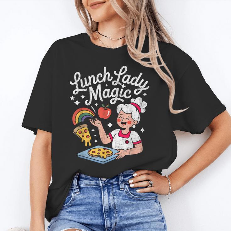 Lunch Lady Magic Cafeteria Worker Back To School Women Girls Unisex T-Shirt