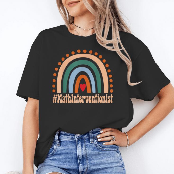 Math Interventionist Rainbow Appreciation Day Back To School Unisex T-Shirt Math Interventionist Rainbow Appreciation Day Back To School Unisex T-Shirt