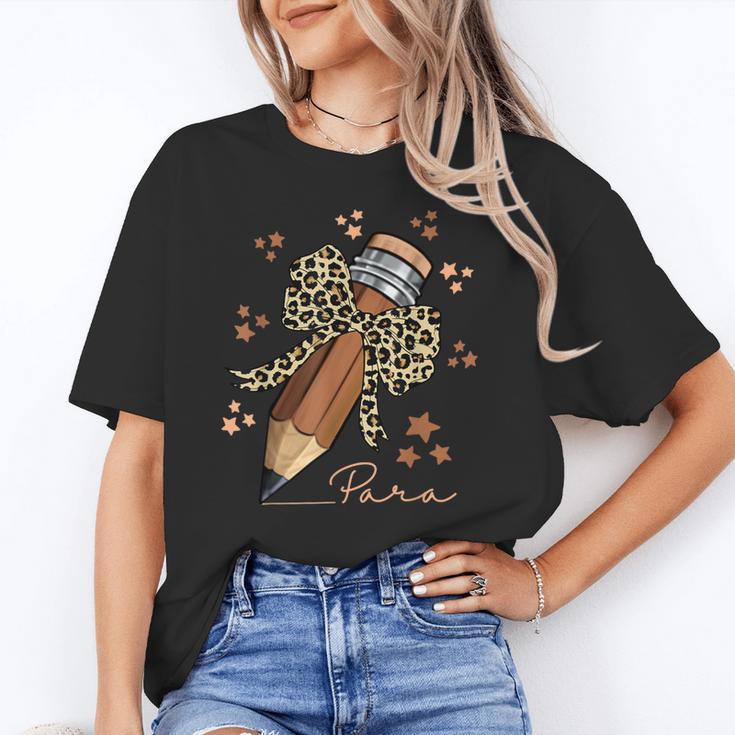 Melanin Pencil Leopard Bow Para Back To School Unisex T-Shirt Melanin Pencil Leopard Bow Para Back To School Unisex T-Shirt