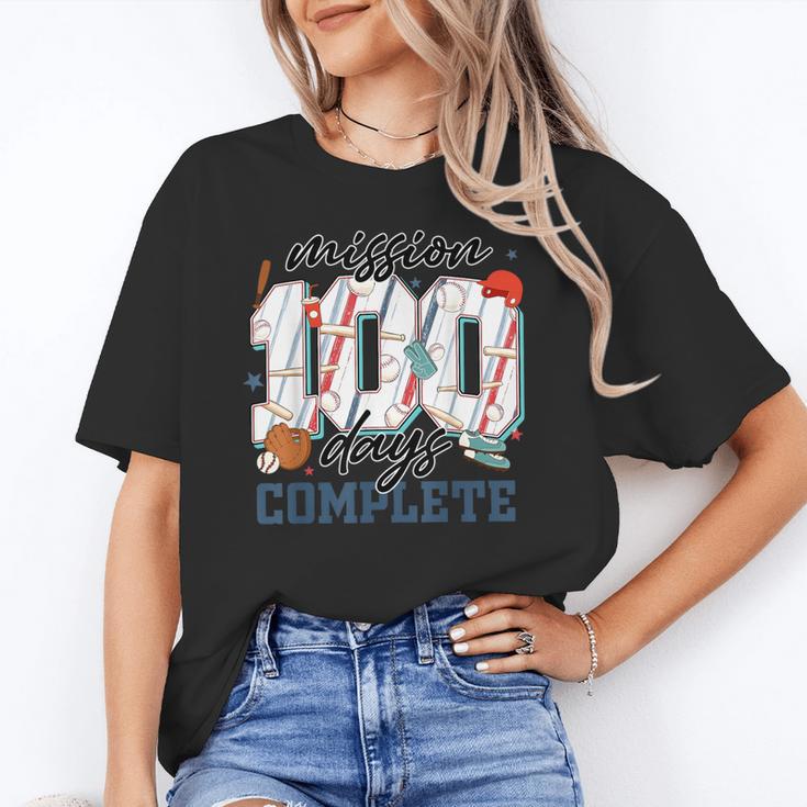 Mission 100 Days Complete Baseball 100th Day Of School Boys Unisex T-Shirt
