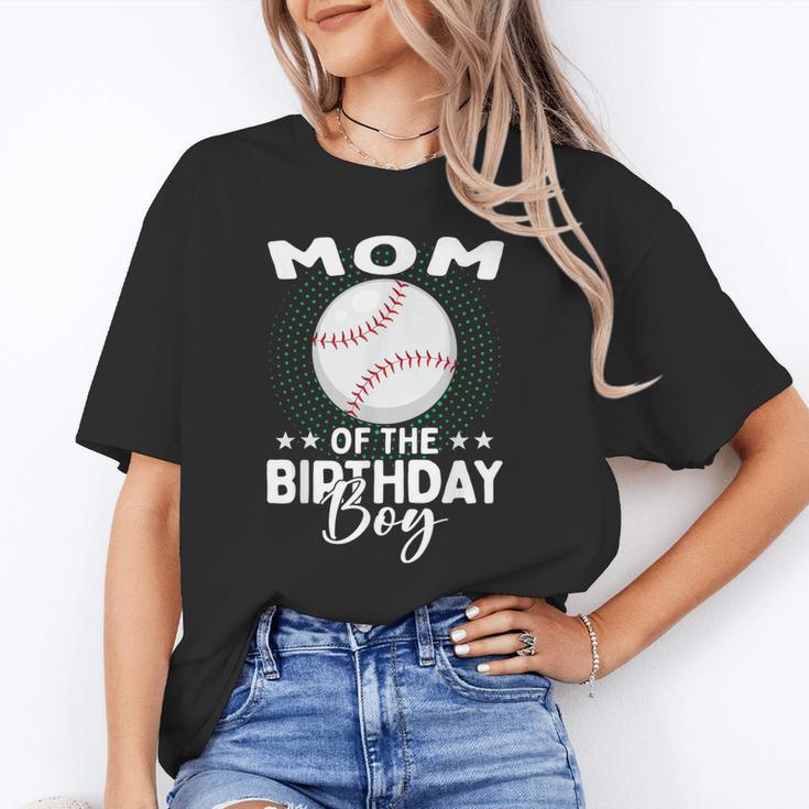 Mom Of The Birthday Boy Baseball Player Birthday Unisex T-Shirt Mom Of The Birthday Boy Baseball Player Birthday Unisex T-Shirt