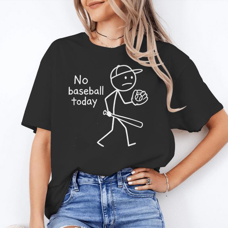 No Baseball Game Today Sad Stickfigure Baseball Player Unisex T-Shirt No Baseball Game Today Sad Stickfigure Baseball Player Unisex T-Shirt