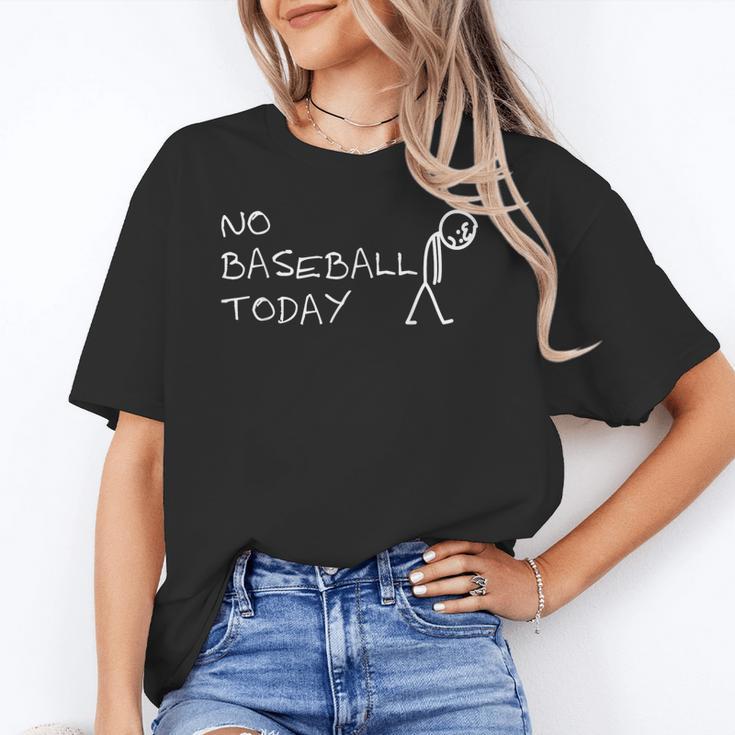 No Baseball Today Sad Stickman Sports Fan Unisex T-Shirt No Baseball Today Sad Stickman Sports Fan Unisex T-Shirt