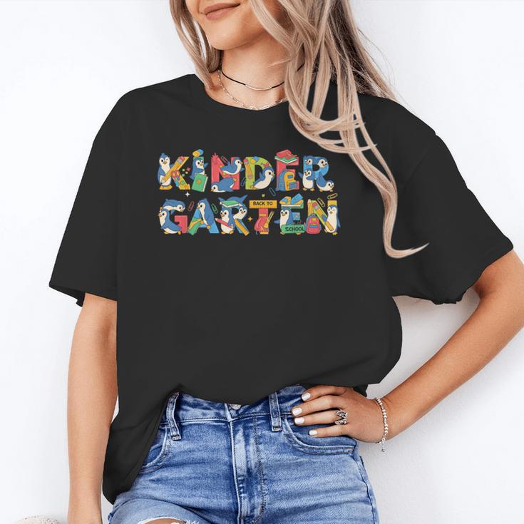 Penguin Kindergarten Back To School Kids Boys Girls Unisex T-Shirt Penguin Kindergarten Back To School Kids Boys Girls Unisex T-Shirt