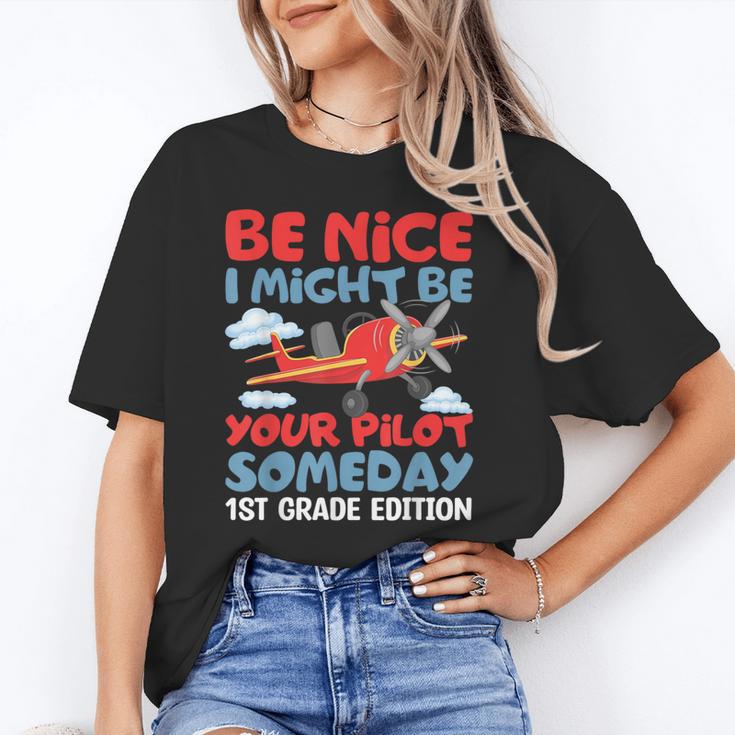 I Might Be Your Pilot First Day Back To School 1st Grade Unisex T-Shirt I Might Be Your Pilot First Day Back To School 1st Grade Unisex T-Shirt