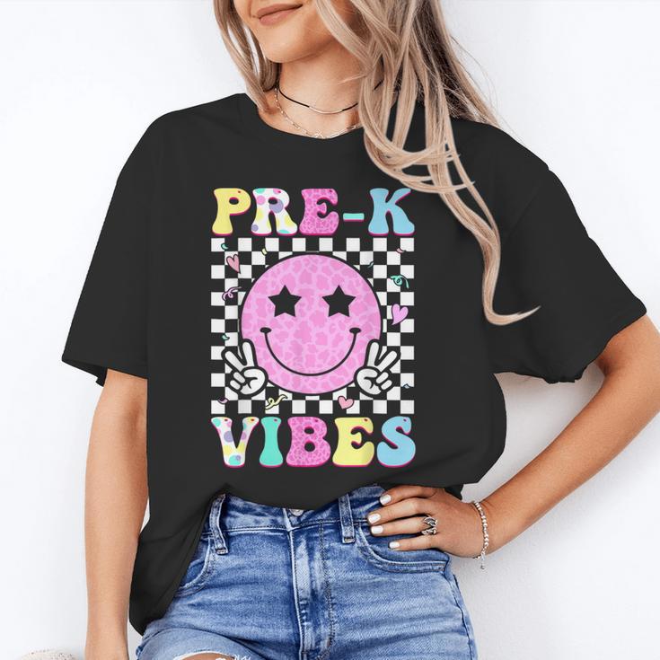 Pre-K Vibes Groovy Back To School PreK Preschool Girls Kids Unisex T-Shirt