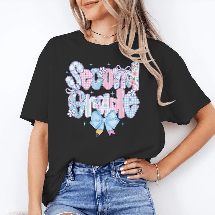 Preppy Second Grade First Day Back To School 2nd Grade Bow Unisex T-Shirt Preppy Second Grade First Day Back To School 2nd Grade Bow Unisex T-Shirt