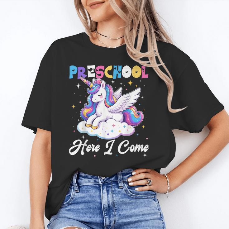 Preschool Here I Come Unicorn Back To School Girl Student Unisex T-Shirt