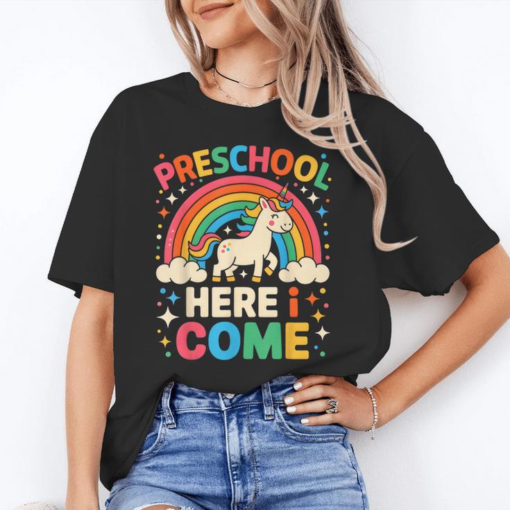 Preschool Here I Come Unicorn Back To School Preschool Girls Unisex T-Shirt Preschool Here I Come Unicorn Back To School Preschool Girls Unisex T-Shirt