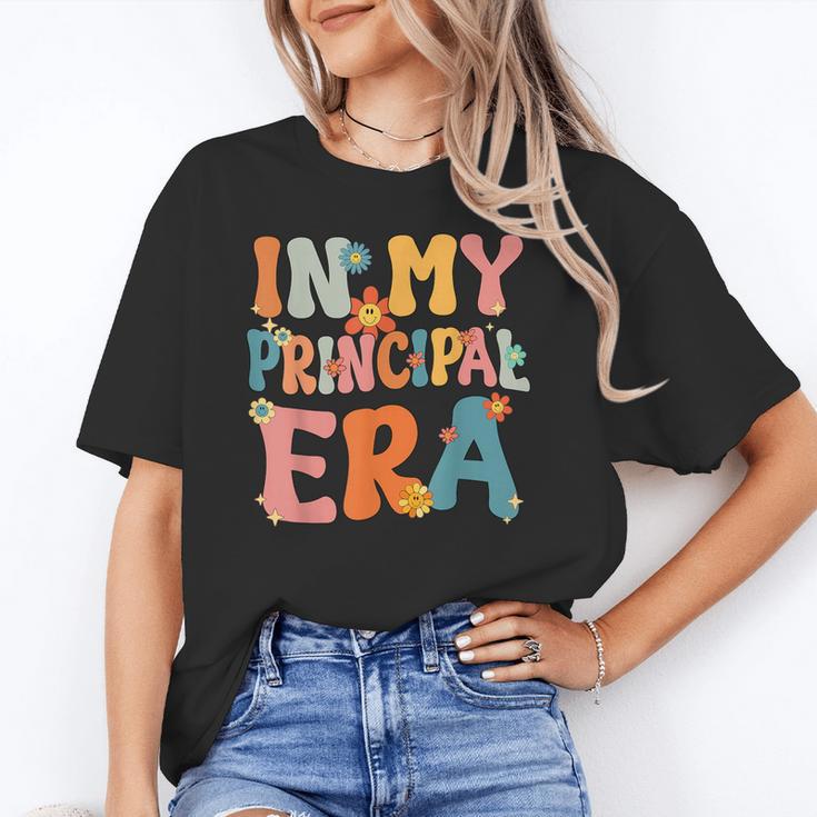 In My Principal Era Retro Groovy Back To School Principal Unisex T-Shirt