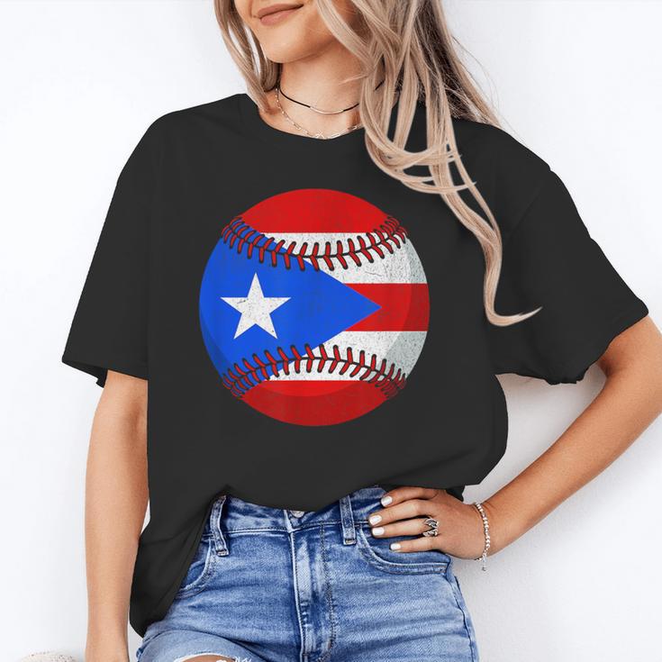 Puerto Rico Baseball Flag Boricua Beisbol Fan Gear Unisex T-Shirt