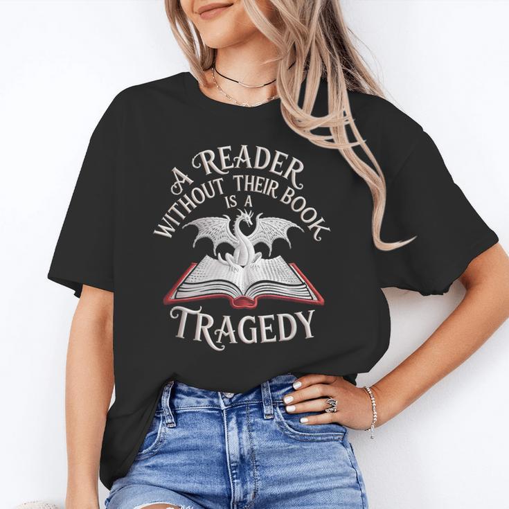 A Reader Without Their Book Is a Tragedy Back To School Unisex T-Shirt