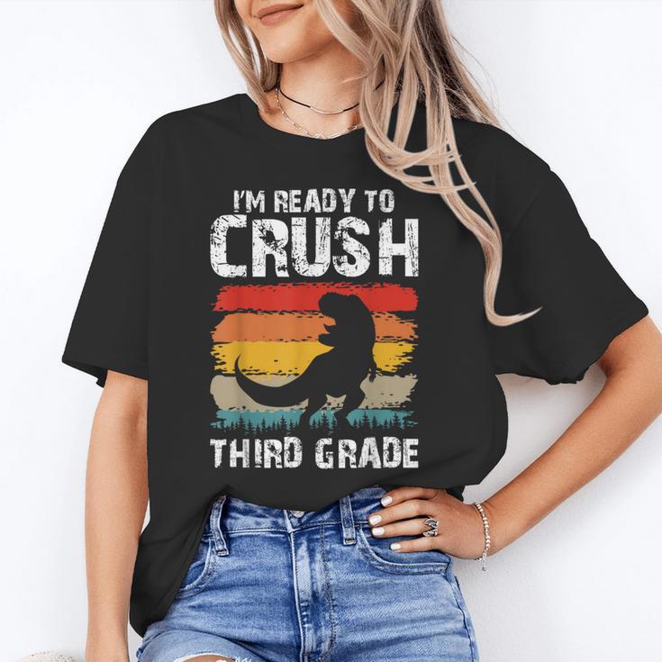 Ready Crush Third 3rd Grade Dinosaur Back To School Boys Unisex T-Shirt Ready Crush Third 3rd Grade Dinosaur Back To School Boys Unisex T-Shirt