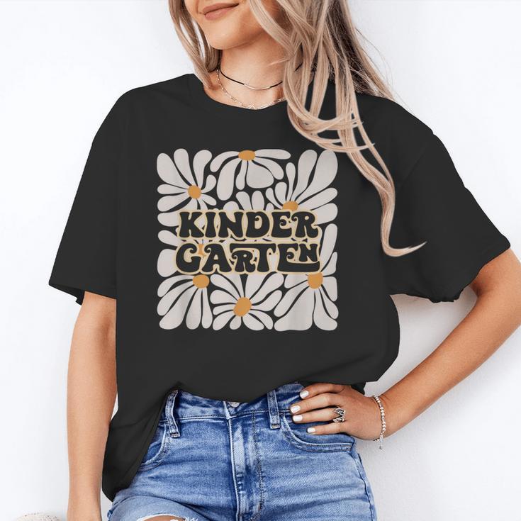 Retro Flower Power Squared Kindergarten Back To School Unisex T-Shirt