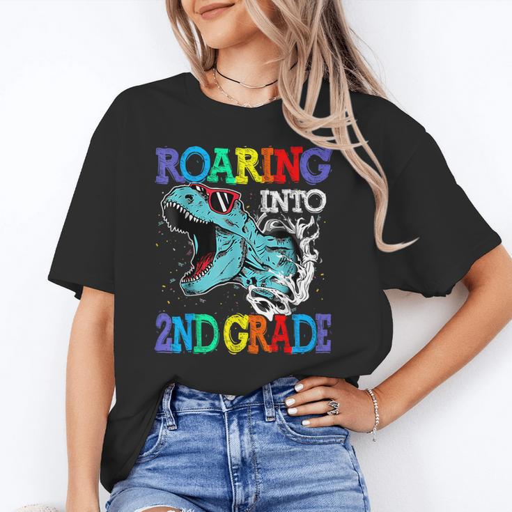 Roaring Into 2Nd Grade DinosaurRex Back To School Unisex T-Shirt Roaring Into 2Nd Grade DinosaurRex Back To School Unisex T-Shirt