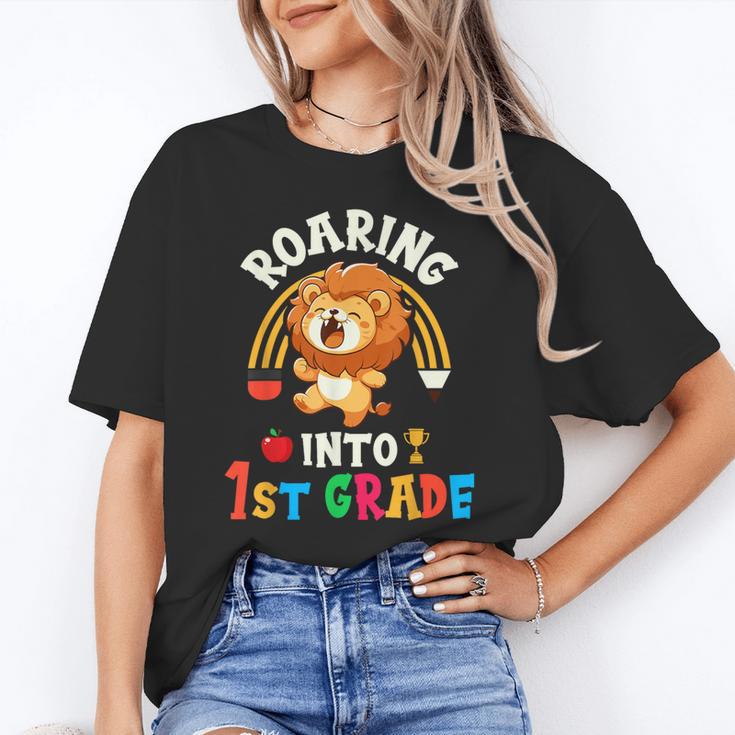 Roaring Into First Grade Lion 1st Grade Back To School Unisex T-Shirt Roaring Into First Grade Lion 1st Grade Back To School Unisex T-Shirt