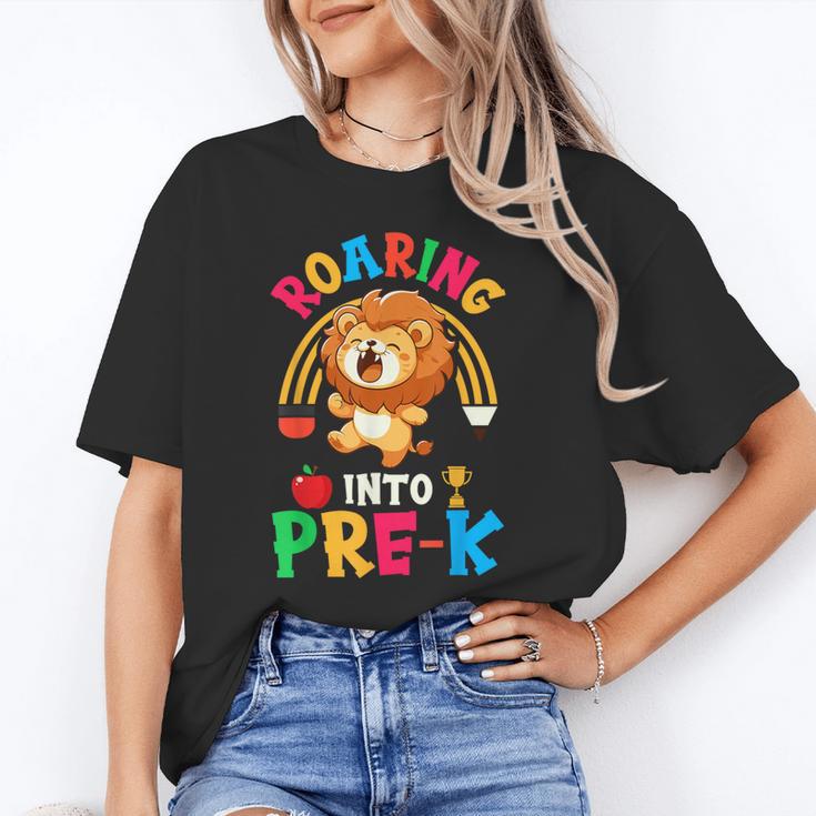 Roaring Into Pre-Kindergarten Lion Pre K Back To School Unisex T-Shirt Roaring Into Pre-Kindergarten Lion Pre K Back To School Unisex T-Shirt